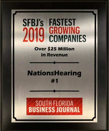NationsHearing Ranks Number One on the South Florida Business Journal’s 2019 ‘Fast 50’